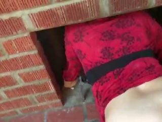 Stepmom gets stuck in the fireplace and fucked by stepson - Erin Electra