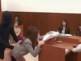 Japanese babe Lawyer Gets Fucked By A Invisible Man